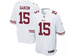 Mens Nike San Francisco 49ers #15 Pierre Garcon Game White NFL Jersey