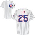 mlb chicago cubs #25 lee white(blue strip)