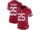 Women Nike San Francisco 49ers #25 Jimmie Ward Vapor Untouchable Limited Red Team Color NFL Jersey