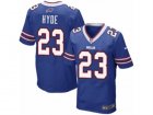 Mens Nike Buffalo Bills #23 Micah Hyde Elite Royal Blue Team Color NFL Jersey