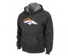 Denver Broncos Logo Pullover Hoodie D.Grey
