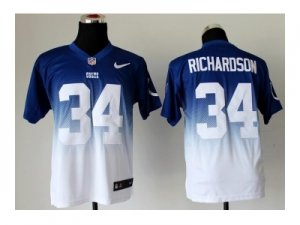 Nike jerseys indianapolis colts #34 richardson blue-white[Elite II drift fashion]