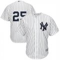New york Yankees #25 Gleyber Torres White Cool Base Jersey