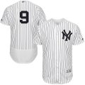 Men's Majestic New York Yankees #9 Roger Maris White Navy Flexbase Authentic Collection MLB Jersey