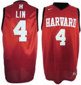 nba Harvard University #4 Lin Red Swingman