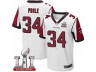 Mens Nike Atlanta Falcons #34 Brian Poole Elite White Super Bowl LI 51 NFL Jersey