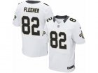 Mens Nike New Orleans Saints #82 Coby Fleener Elite White NFL Jersey
