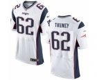 Mens Nike New England Patriots #62 Joe Thuney Elite White NFL Jersey