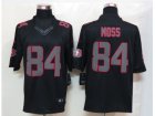Nike NFL San Francisco 49ers #84 Randy Moss Black Jerseys(Impact Limited)