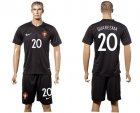 Portugal #20 Quaresma SEC Away Soccer Country Jersey