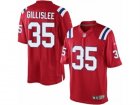 Mens Nike New England Patriots #35 Mike Gillislee Limited Red Alternate NFL Jersey