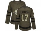 Women Adidas Phoenix Coyotes #17 Radim Vrbata Green Salute to Service Stitched NHL Jersey