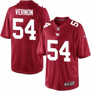 Men\'s Nike New York Giants #54 Olivier Vernon Limited Red Alternate NFL Jersey