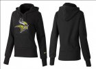 Women Minnesota Vikings Logo Pullover Hoodie-027