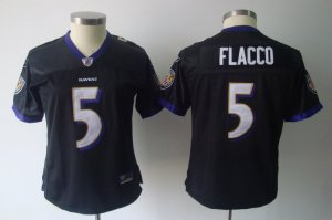 women nfl baltimore ravens #5 flacco black[2011]