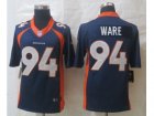 Nike Denver Broncos #94 Ware Blue Jerseys(Limited)