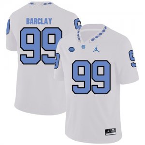 North Carolina Tar Heels 99 George Barclay White College Football Jersey