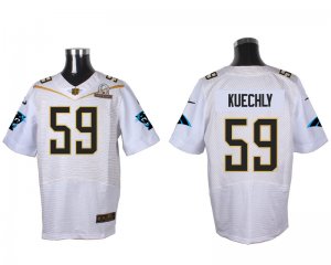 2016 PRO BOWL Nike Carolina Panthers #59 Luke Kuechly white jerseys(Elite)