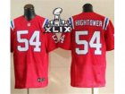 2015 Super Bowl XLIX Nike New England Patriots #54 Dont a Hightower red Jerseys(Elite)