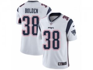 Mens Nike New England Patriots #38 Brandon Bolden Vapor Untouchable Limited White NFL Jersey