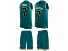 Mens Nike Jacksonville Jaguars #7 Chad Henne Limited Teal Green Tank Top Suit NFL Jersey