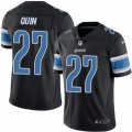 Mens Nike Detroit Lions #27 Glover Quin Limited Black Rush NFL Jersey