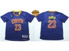 NBA Cleveland Cavaliers #23 LeBron James Navy Blue Short Sleeve The Finals Patch Stitched Jerseys