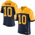 Mens Nike Green Bay Packers #10 Jacob Schum Elite Navy Blue Alternate NFL Jersey