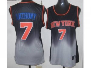 women nba new york knicks #7 anthony black-grey0