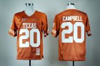 Ncaa Texas Longhorns # 20 Earl Campbell Orange College Jersey