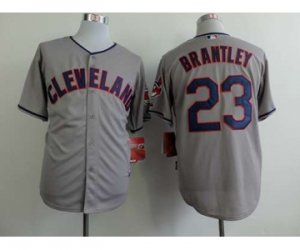 mlb jerseys cleveland indians #23 brantley grey