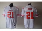 Nike nfl san francisco 49ers #21 Frank Gore white Elite jerseys