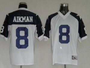 nfl dallas cowboys #8 aikman thanksgiving white