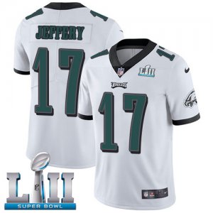 Youth Nike Eagles #17 Alshon Jeffery White 2018 Super Bowl LII Vapor Untouchable Player Limited Jersey