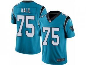 Men\'s Nike Carolina Panthers #75 Matt Kalil Limited Blue Rush NFL Jersey