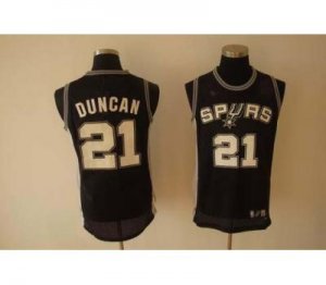 nba fans san antonio spurs #21 duncan swingman black