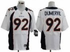 Nike NFL Denver Broncos #92 Elvis Dumervil White Elite Jerseys