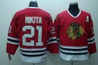 nhl chicago blackhawks #21 stan mikita red [a patch ccm]