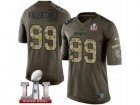 Mens Nike New England Patriots #99 Vincent Valentine Limited Green Salute to Service Super Bowl LI 51 NFL Jersey