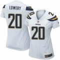 Womens Nike San Diego Chargers #20 Dwight Lowery Limited White NFL Jersey