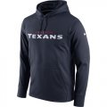 Houston Texans Nike Circuit Wordmark Essential Performance Pullover Hoodie Navy