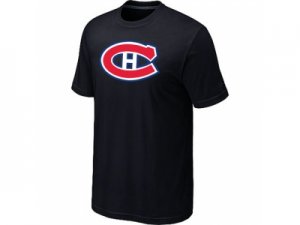 NHL Montreal Canadiens Big & Tall Logo Black T-Shirt