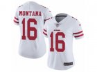 Women Nike San Francisco 49ers #16 Joe Montana Vapor Untouchable Limited White NFL Jersey