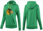 NHL Women Chicago Blackhawks Logo Pullover Hoodie 16