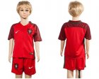 Portugal Blank Home Kid Soccer Country Jersey