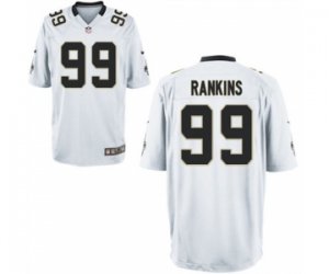 Men New Orleans Saints #99 Sheldon Rankins White Game Jersey