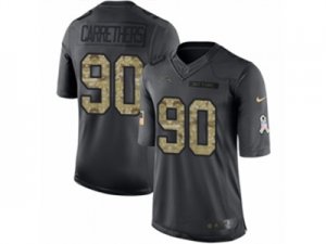 Nike Los Angeles Chargers #90 Ryan Carrethers Limited Black 2016 Salute to Service NFL Jersey
