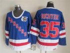 NHL New York Rangers #35 Richter blue jerseys[m&n 75th]
