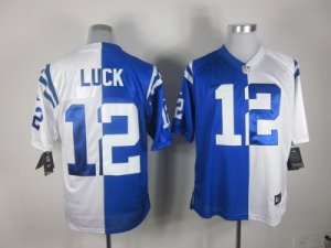 Nike NFL Indianapolis Colts #12 Andrew Luck white-blue[Elite split]