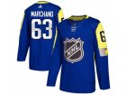Men Adidas Boston Bruins #63 Brad Marchand Royal 2018 All-Star Atlantic Division Authentic Stitched NHL Jersey